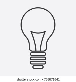 Bulb line icon