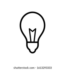 bulb line icon design vector template