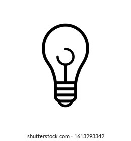 bulb line icon design vector template