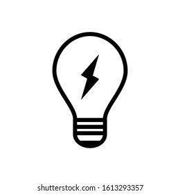 bulb line icon design vector template