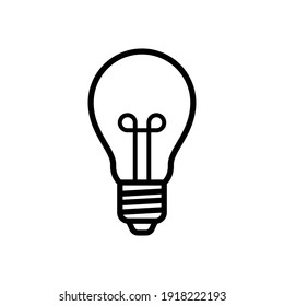 bulb line icon design vector template