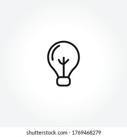 bulb line icon. idea bulb line icon