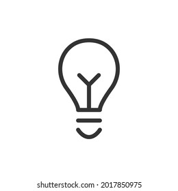 Bulb line icon. Web symbol for web and apps. Sign design in outline style. Bulb stroke object.