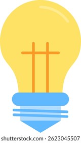 Design de ícone de vetor de linha de lâmpada
