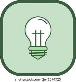 Bulb Line vector Icon Design