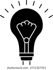 Bulb Line vector Icon Design