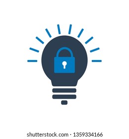 Bulb lock icon 