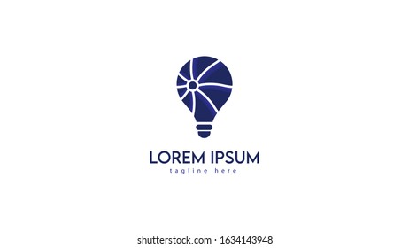 bulb logo design, can be used for logo themed ideas