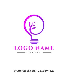 Bulb logo design concept artwork