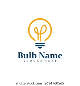 Bulb logo design concept vector. Bulb Logo Design Template. Creative Symbol. Icon
