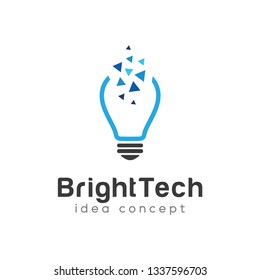 Bulb Logo Design Template, Lamp Logo