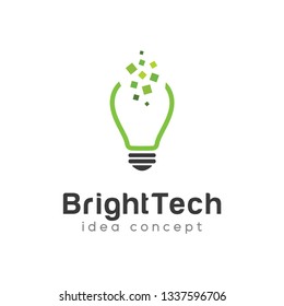 Bulb Logo Design Template, Lamp Logo