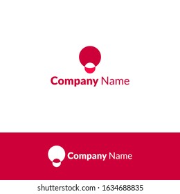 Bulb logo design template. User red color, good for education, technology industry