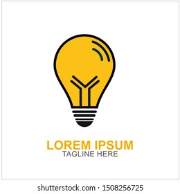 Bulb Logo Design Vector Illustration . Idea Design For Your Business