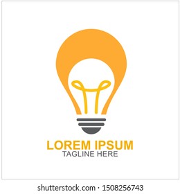 Bulb Logo Design Vector Illustration . Idea Design For Your Business