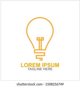 Bulb Logo Design Vector Illustration . Idea Design For Your Business