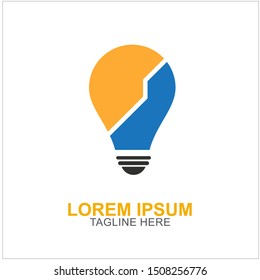 Bulb Logo Design Vector Illustration . Idea Design For Your Business