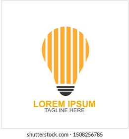 Bulb Logo Design Vector Illustration . Idea Design For Your Business