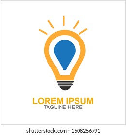 Bulb Logo Design Vector Illustration . Idea Design For Your Business