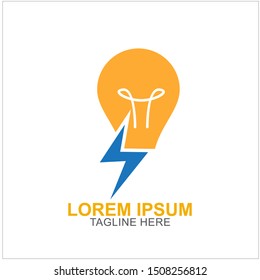 Bulb Logo Design Vector Illustration . Idea Design For Your Business