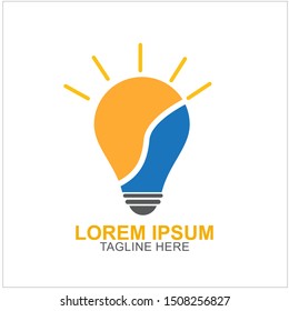 Bulb Logo Design Vector Illustration . Idea Design For Your Business