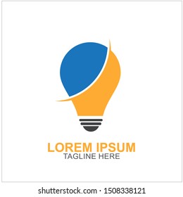 Bulb Logo Design Vector Illustration . Idea Design For Your Business