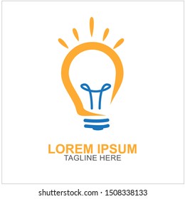 Bulb Logo Design Vector Illustration . Idea Design For Your Business