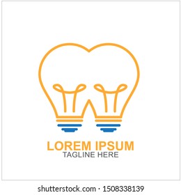 Bulb Logo Design Vector Illustration . Idea Design For Your Business