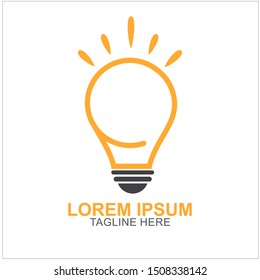 Bulb Logo Design Vector Illustration . Idea Design For Your Business