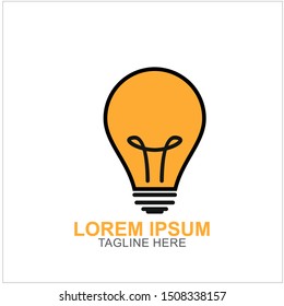Bulb Logo Design Vector Illustration . Idea Design For Your Business