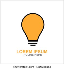 Bulb Logo Design Vector Illustration . Idea Design For Your Business
