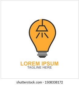 Bulb Logo Design Vector Illustration . Idea Design For Your Business