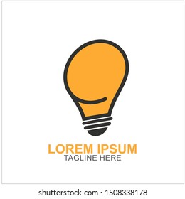 Bulb Logo Design Vector Illustration . Idea Design For Your Business