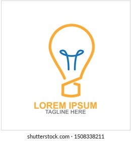 Bulb Logo Design Vector Illustration . Idea Design For Your Business