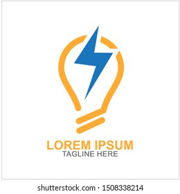Bulb Logo Design Vector Illustration . Idea Design For Your Business