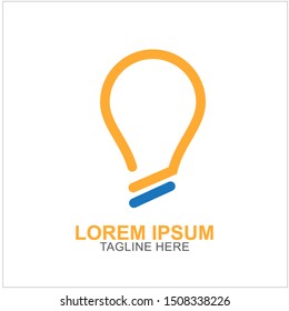 Bulb Logo Design Vector Illustration . Idea Design For Your Business