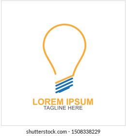 Bulb Logo Design Vector Illustration . Idea Design For Your Business