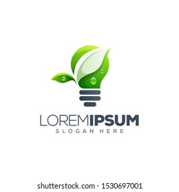 bulb logo design vector illustration