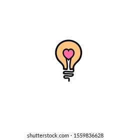 Bulb logo design vector illustration graphics