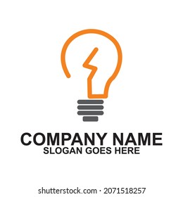 bulb logo icon vector illustration sign 