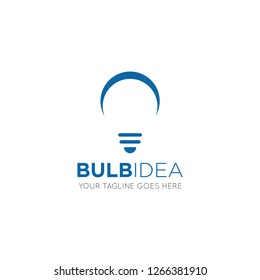 bulb logo and lamp icon vector design template