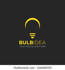 bulb logo and lamp icon vector design template