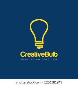 bulb logo and lamp icon vector design template