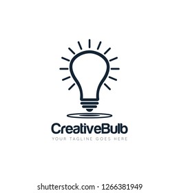 bulb logo and lamp icon vector design template