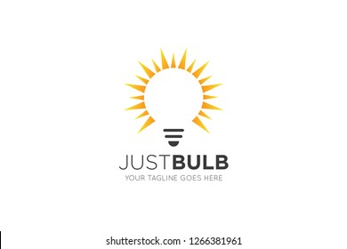 bulb logo and lamp icon vector design template