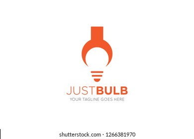 bulb logo and lamp icon vector design template