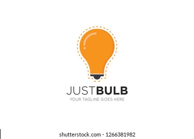 bulb logo and lamp icon vector design template