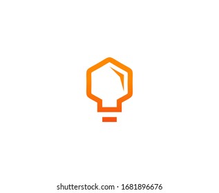 Bulb logo light vector icon 