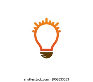 Bulb logo light vector icon 