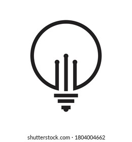 Bulb logo stock vector design for any business company